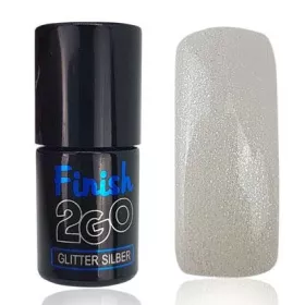 Finition 2Go Glitter Silver finement pailleté