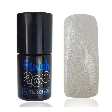 Finition 2Go Glitter Silver finement pailleté