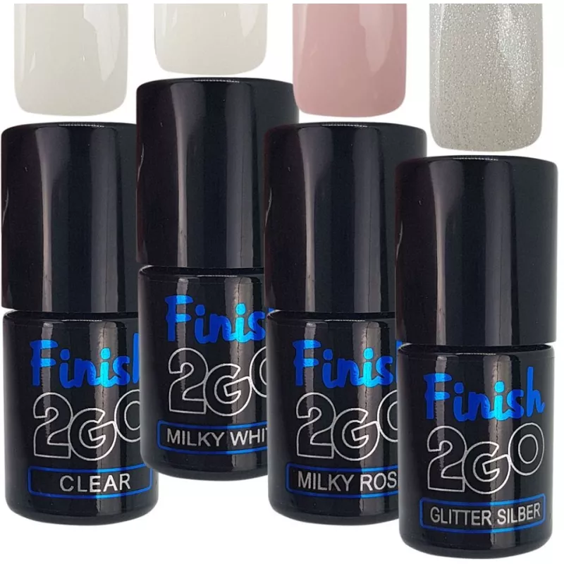 Finition 2Go Le Set. Des vernis gel UV de finition à un prix attractif.