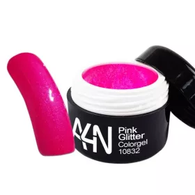 Gel couleur Rose Vif Pailleté