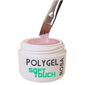 Polygel Soft Touch Rosa - un mélange d'acrylique et d'UV gel rend ce produit extrêmement résistant.