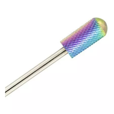 Embout Métal Dur Arc-En Ciel moyen - un accessoire manucure idéal pour les débutantes.