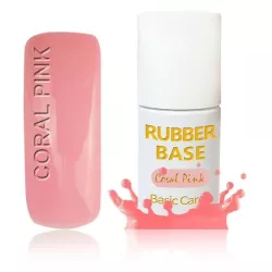 Rubber Base Coral Pink camoufle les imperfections de l'ongle naturel.