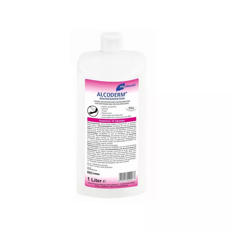 Désinfectant Mains 1 Litre non gras. Parfait pour la manucure.