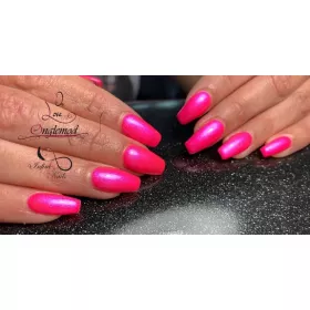 Gel couleur Rose Vif Pailleté