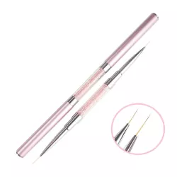 Pinceau Double Liner Doré Rose pour tous vos Nail Art filigranes.