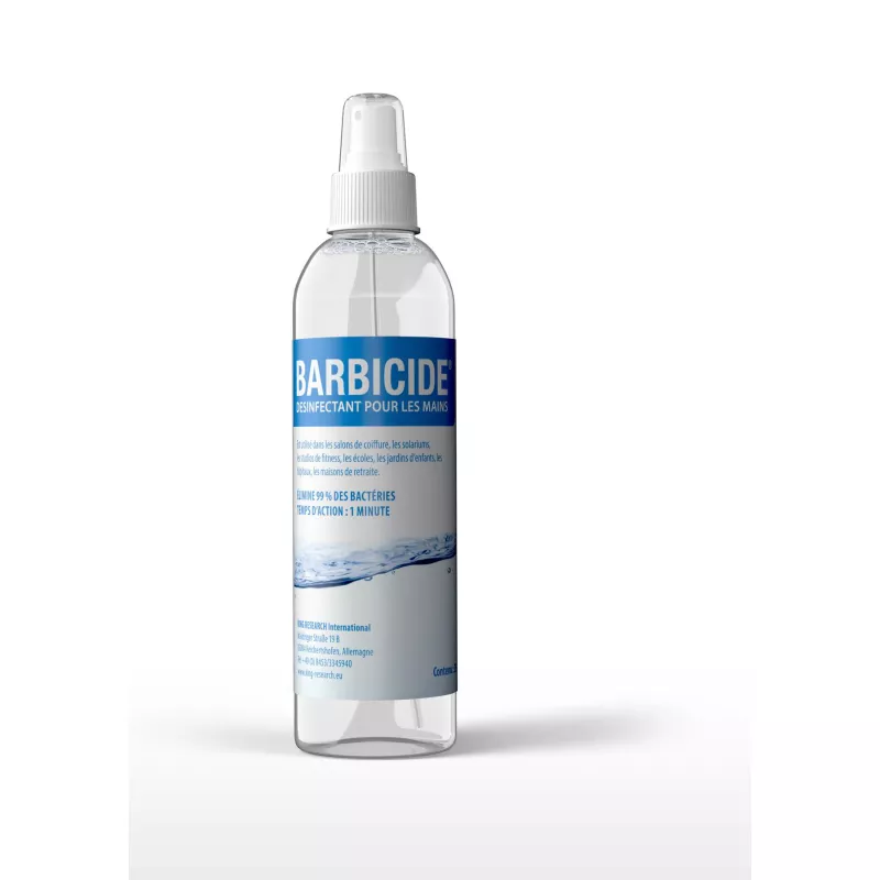 Désinfectant Mains Barbicide 250ml -une bonne hygiène pour vous et vos clientes