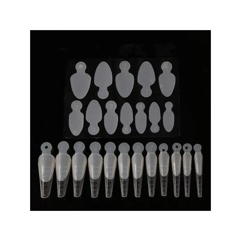 Pads Silicone French Manucure -arrondis courts