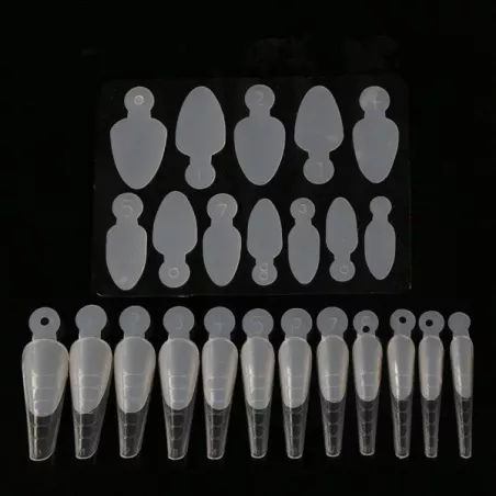 Pads Silicone French Manucure -arrondis courts