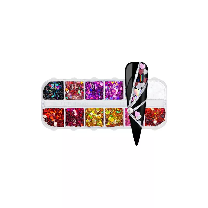 Nail Art - Cœurs Holographiques Nail Art - Cœurs Holographiques