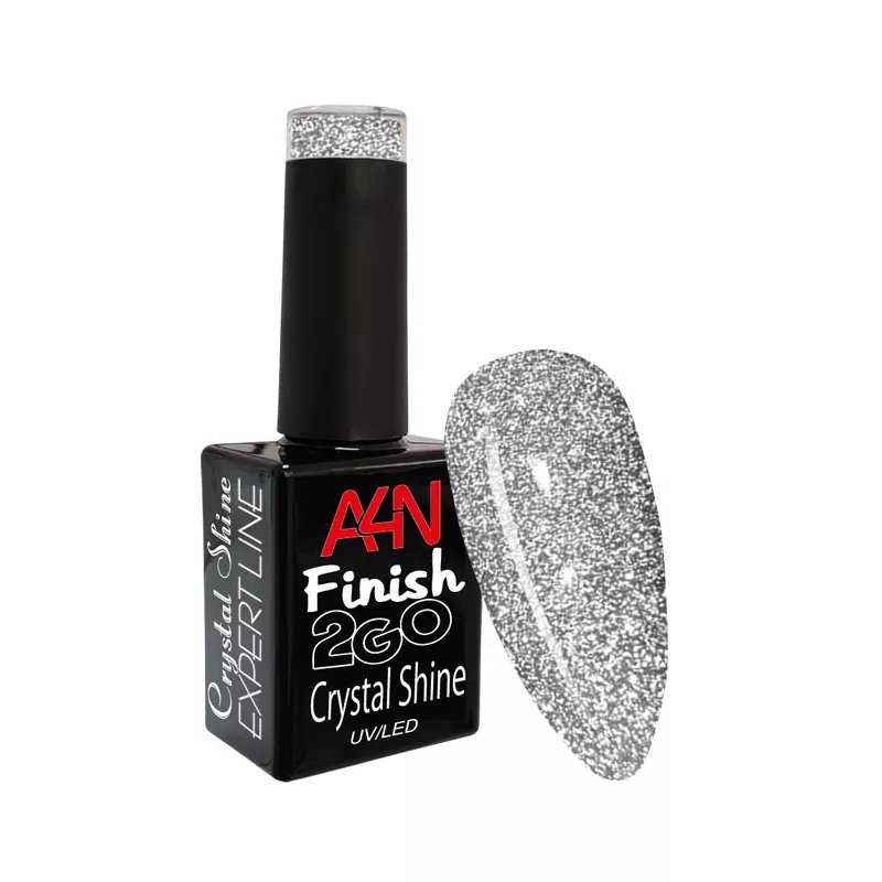 Finition 2Go Flakes Silver pour une manucure glamour