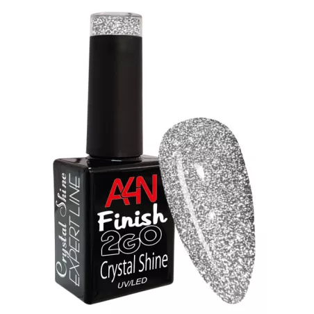 Finition 2Go Flakes Silver pour une manucure glamour