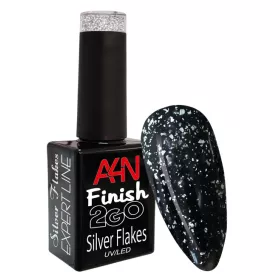 Finition 2Go Flakes Silver pour une manucure glamour