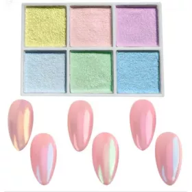 Symphonie de couleurs Chrome Glam pour ongles Aurora Kiss