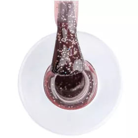 Vernis Permanent Gellack Rose Pêche Glitter