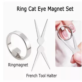 Kit aimant ongles forme anneau