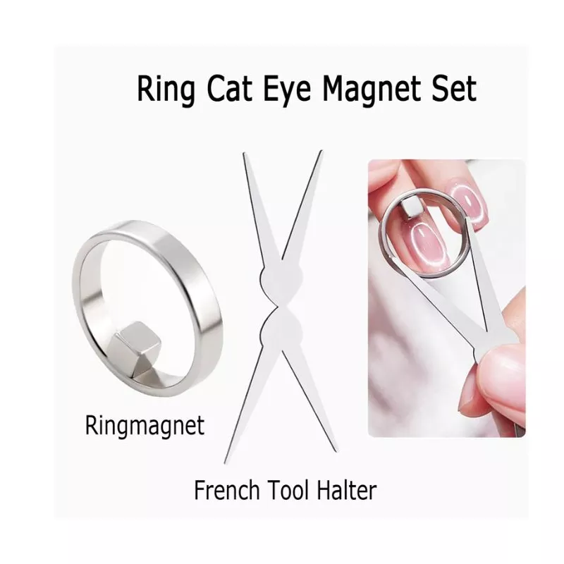 Kit aimant ongles forme anneau
