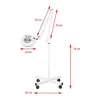 Lampe loupe S4 avec trépied - les dimensions
