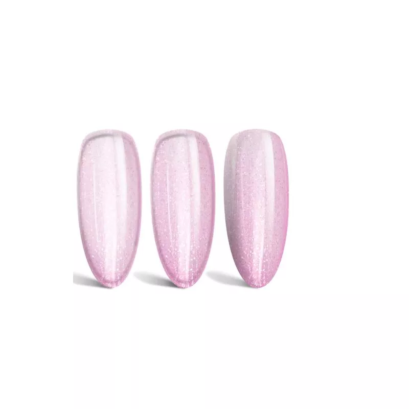 Vernis Permanent Pink Blush Glitter