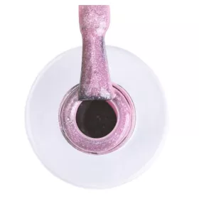 Vernis Permanent Pink Blush Glitter intensément lumineux